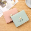 Al por mayor 2020 billetera mujer nueva versión coreana de la marea cero billetera estudiante mini lindo estilo corto para las mujeres clip de dinero tarjeta bolsa bolsa details Picture